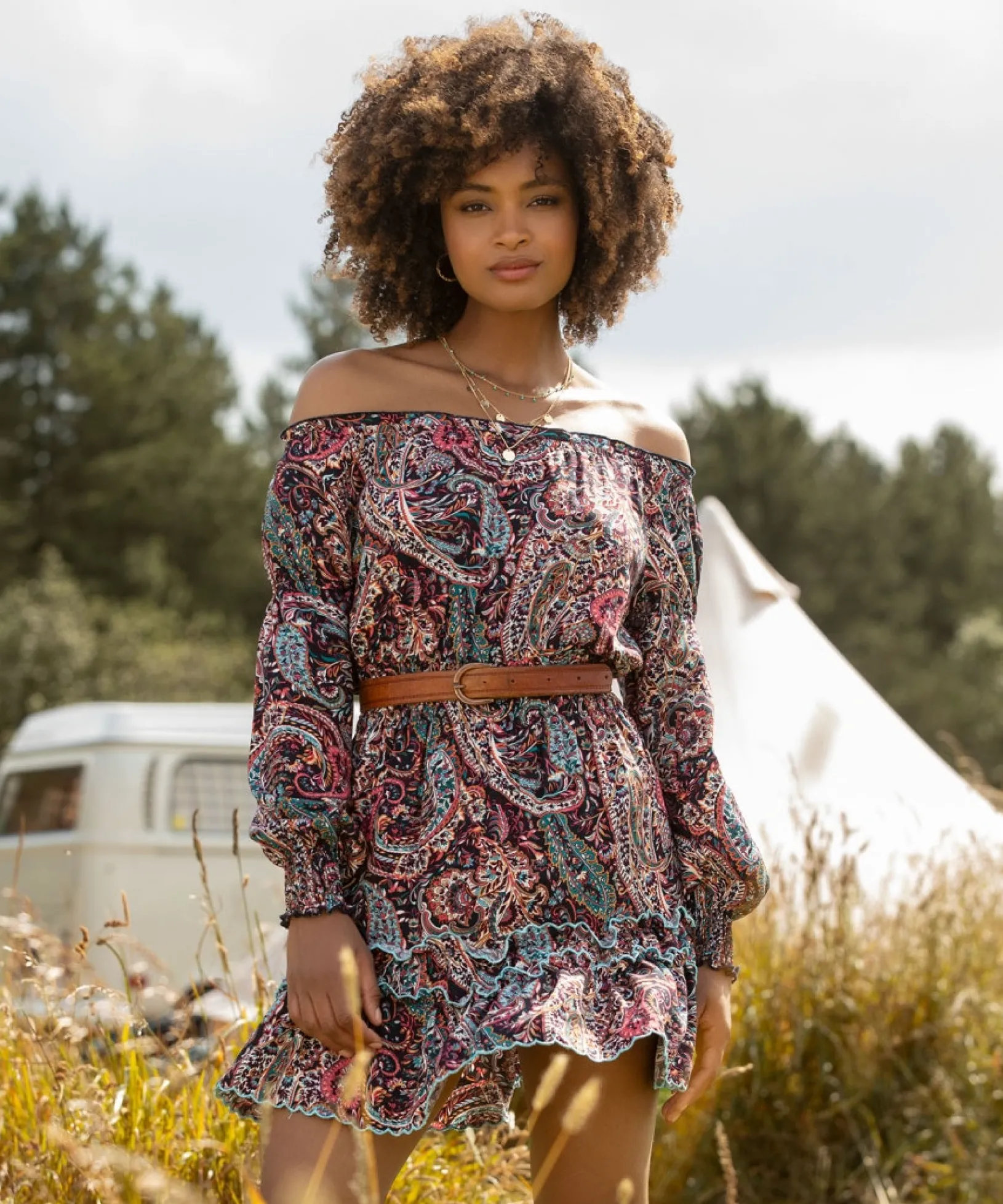 tiered_tunic_dress_2.webp Tops, Tunics & Blouses | Dresses | Sale Tops, Tunics & Blouses | Women's | Women's | Women's Joe Browns Tiered Tunic Dress Multi