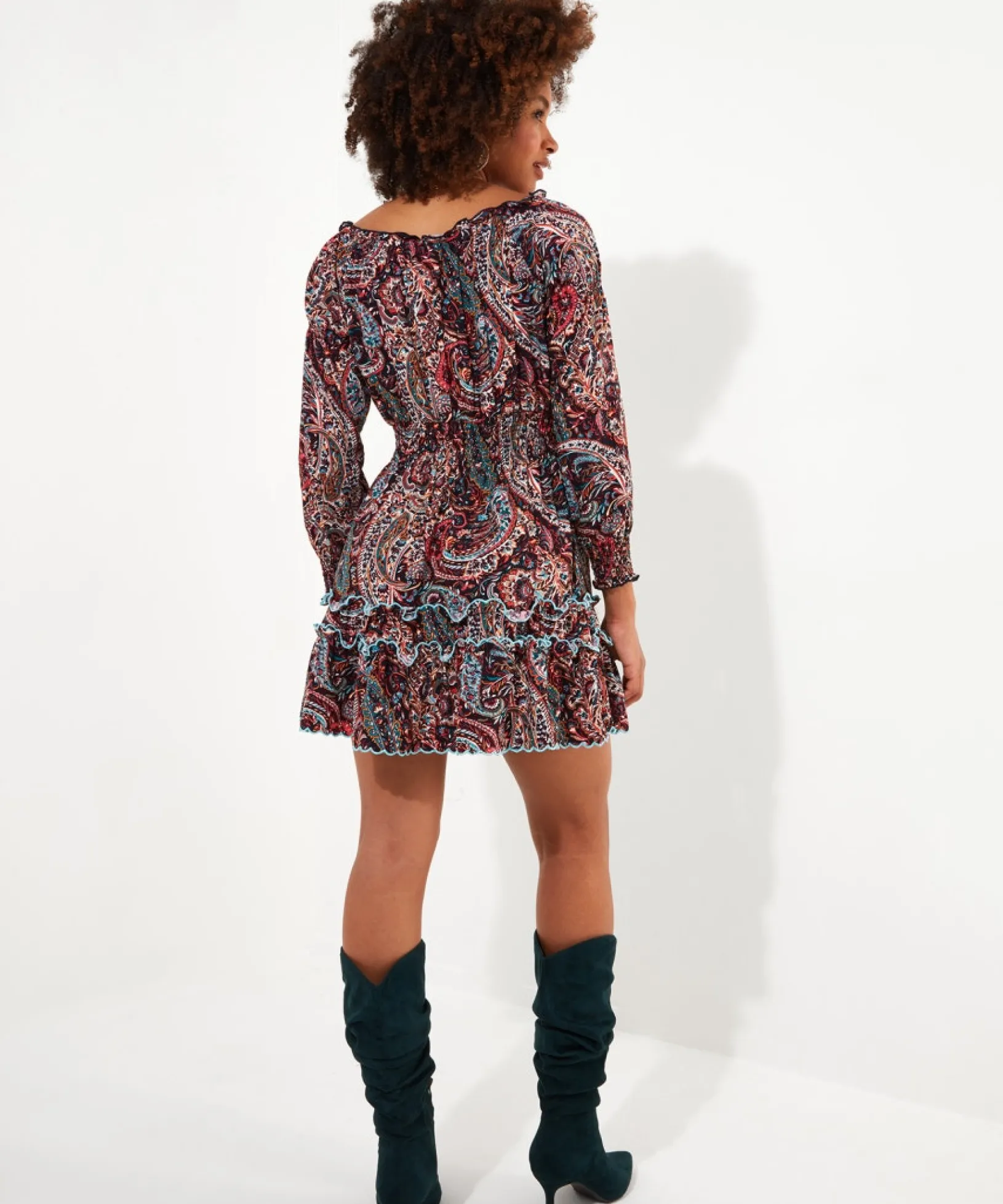 tiered_tunic_dress_4.webp Tops, Tunics & Blouses | Dresses | Sale Tops, Tunics & Blouses | Women's | Women's | Women's Joe Browns Tiered Tunic Dress Multi