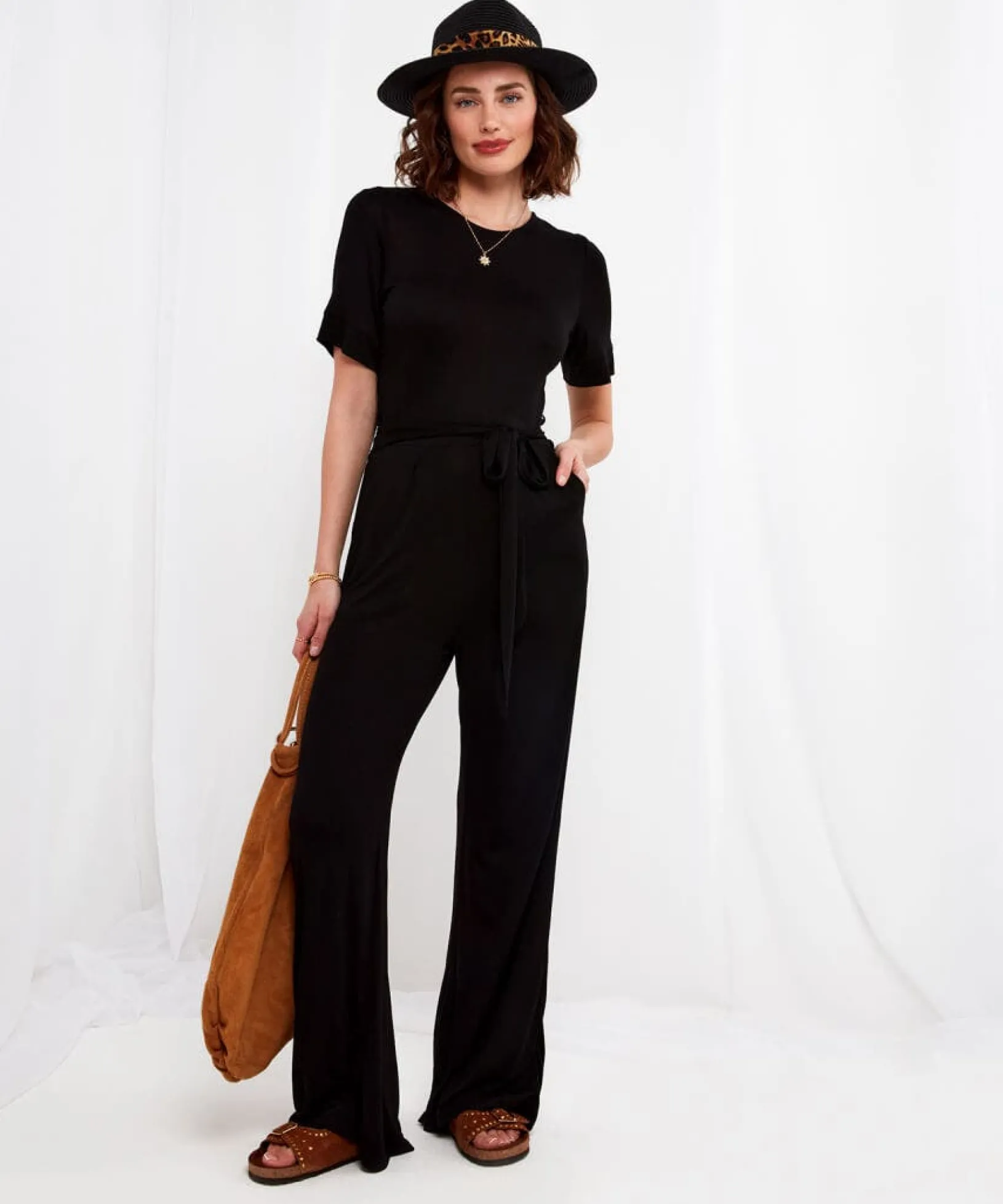 tilly_must_have_jumpsuit_0.webp Shop Women's Collection | Petite | Jumpsuits | Jeans & Trousers | Top Picks | Women's | Women's | Women's Joe Browns Tilly Must Have Jumpsuit Black / Blue