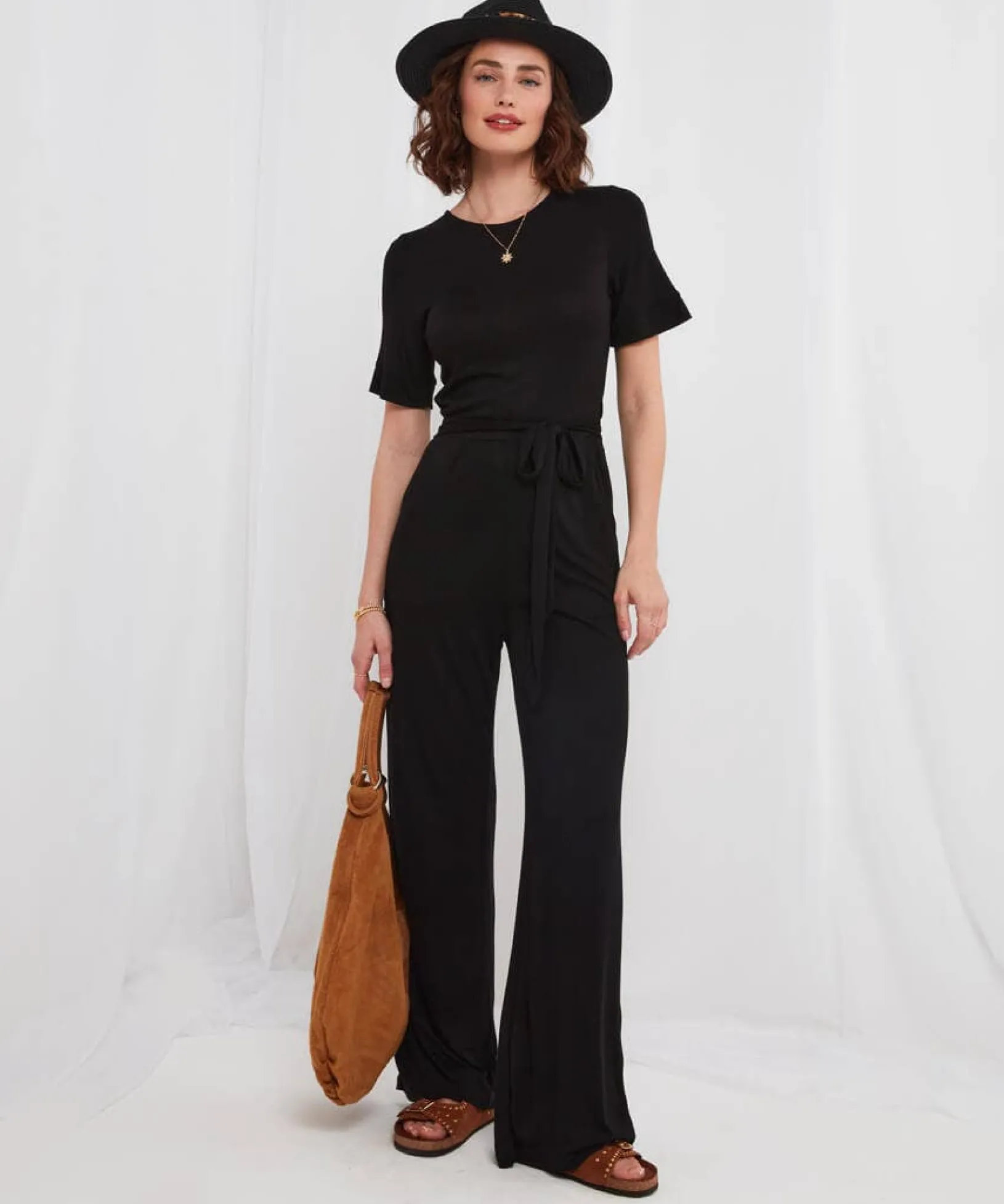 tilly_must_have_jumpsuit_2.webp Shop Women's Collection | Petite | Jumpsuits | Jeans & Trousers | Top Picks | Women's | Women's | Women's Joe Browns Tilly Must Have Jumpsuit Black / Blue