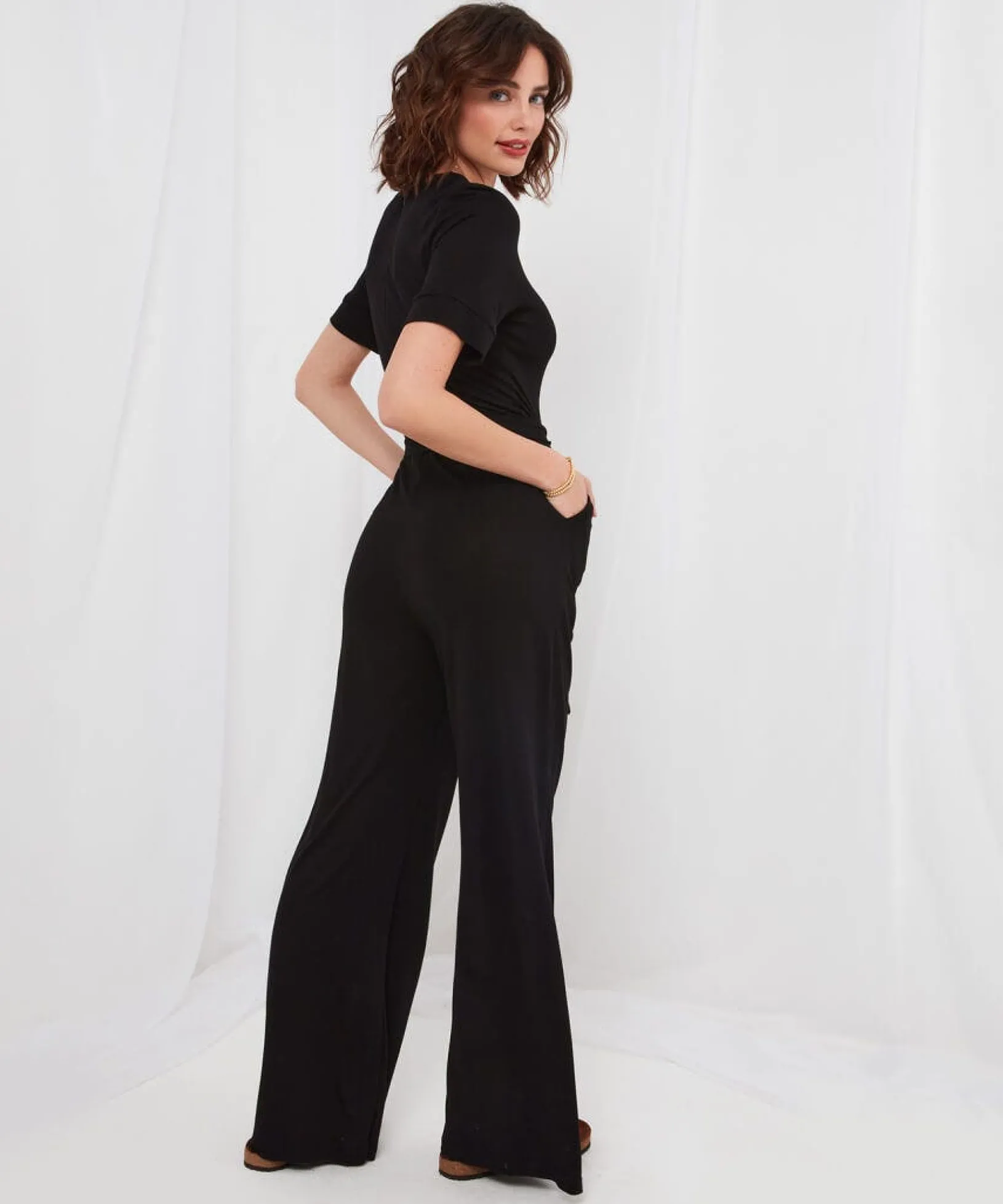 tilly_must_have_jumpsuit_3.webp Shop Women's Collection | Petite | Jumpsuits | Jeans & Trousers | Top Picks | Women's | Women's | Women's Joe Browns Tilly Must Have Jumpsuit Black / Blue