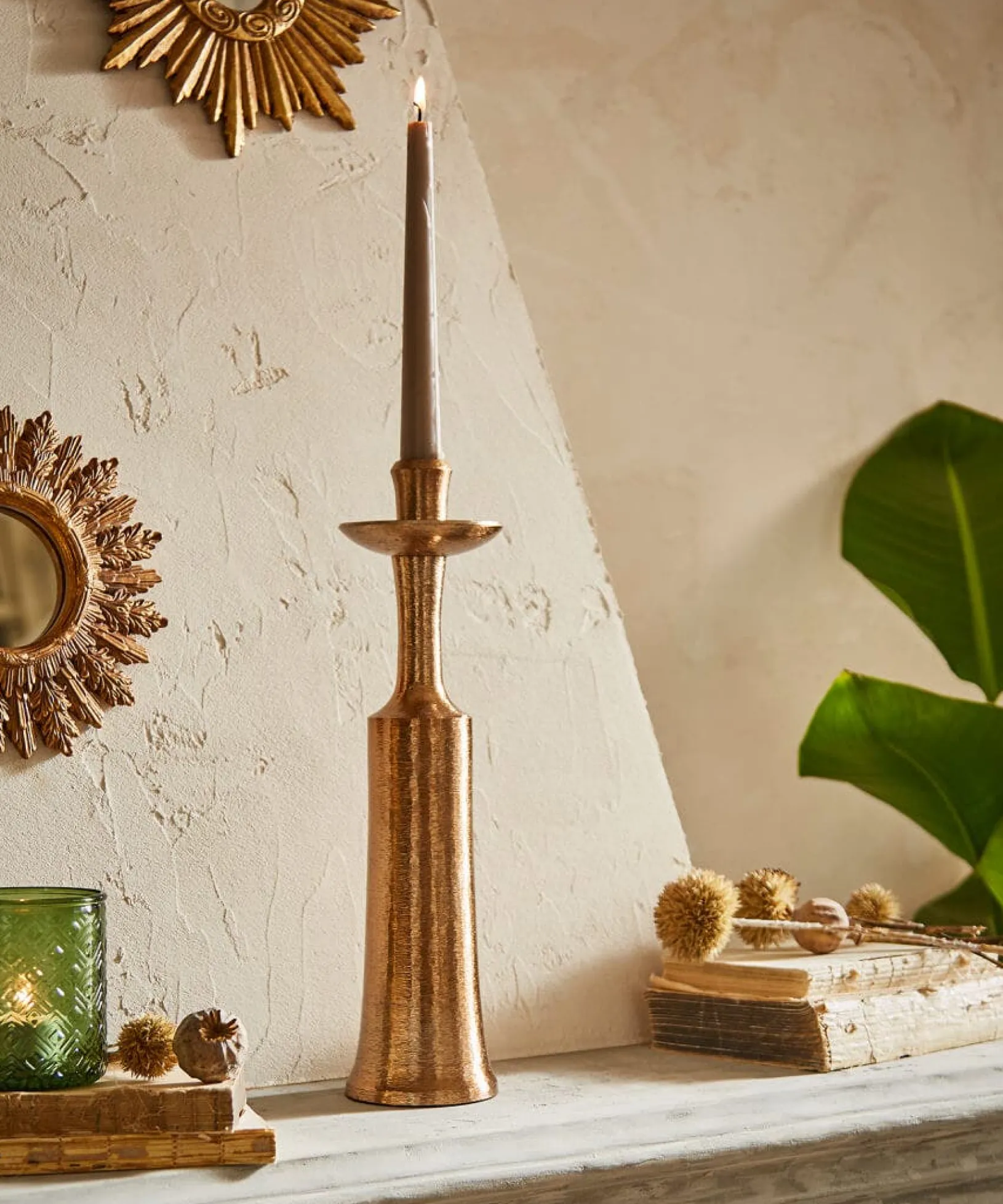 top_hat_textured_bronze_c_0.webp Living Room | Endless Sunsets | Home Accessories | Candles & Candle Holders | Gifts | Home | Home | Home | Home | Women's Joe Browns Top Hat Textured Candle Holder Bronze