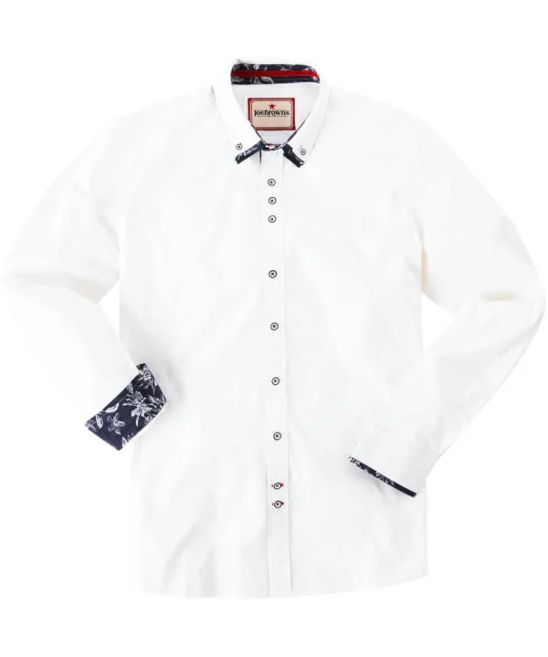 Shop Men's Collection | Shirts | Sale Shirts | Top Picks | Men，s | Men，s Joe Browns Triple The Style Shirt White