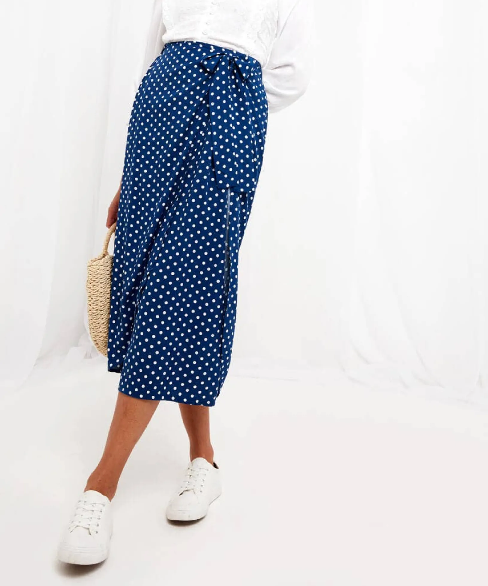 trixie_spot_skirt_2.webp Sale Skirts | Women's Joe Browns Trixie Spot Skirt Blue
