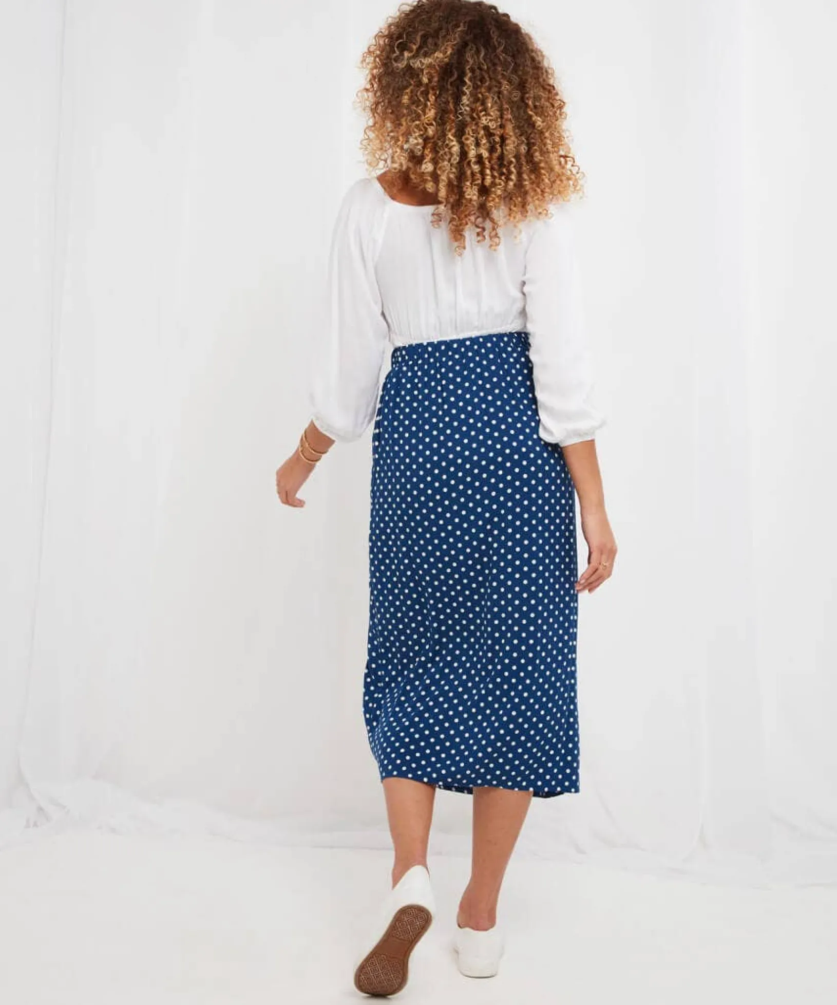 trixie_spot_skirt_3.webp Sale Skirts | Women's Joe Browns Trixie Spot Skirt Blue