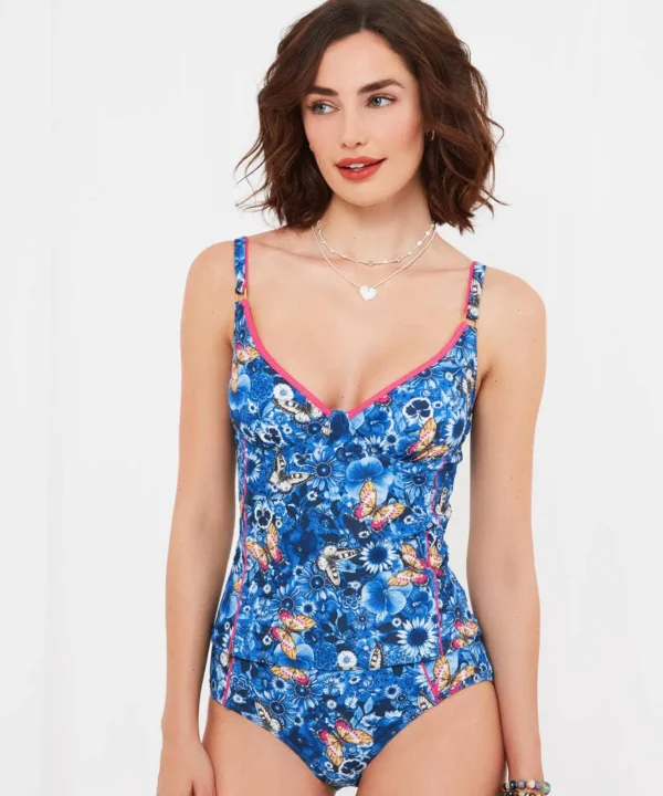 Sale Swimwear | Women's Joe Browns Twilight Garden Retro Brief Blue Multi