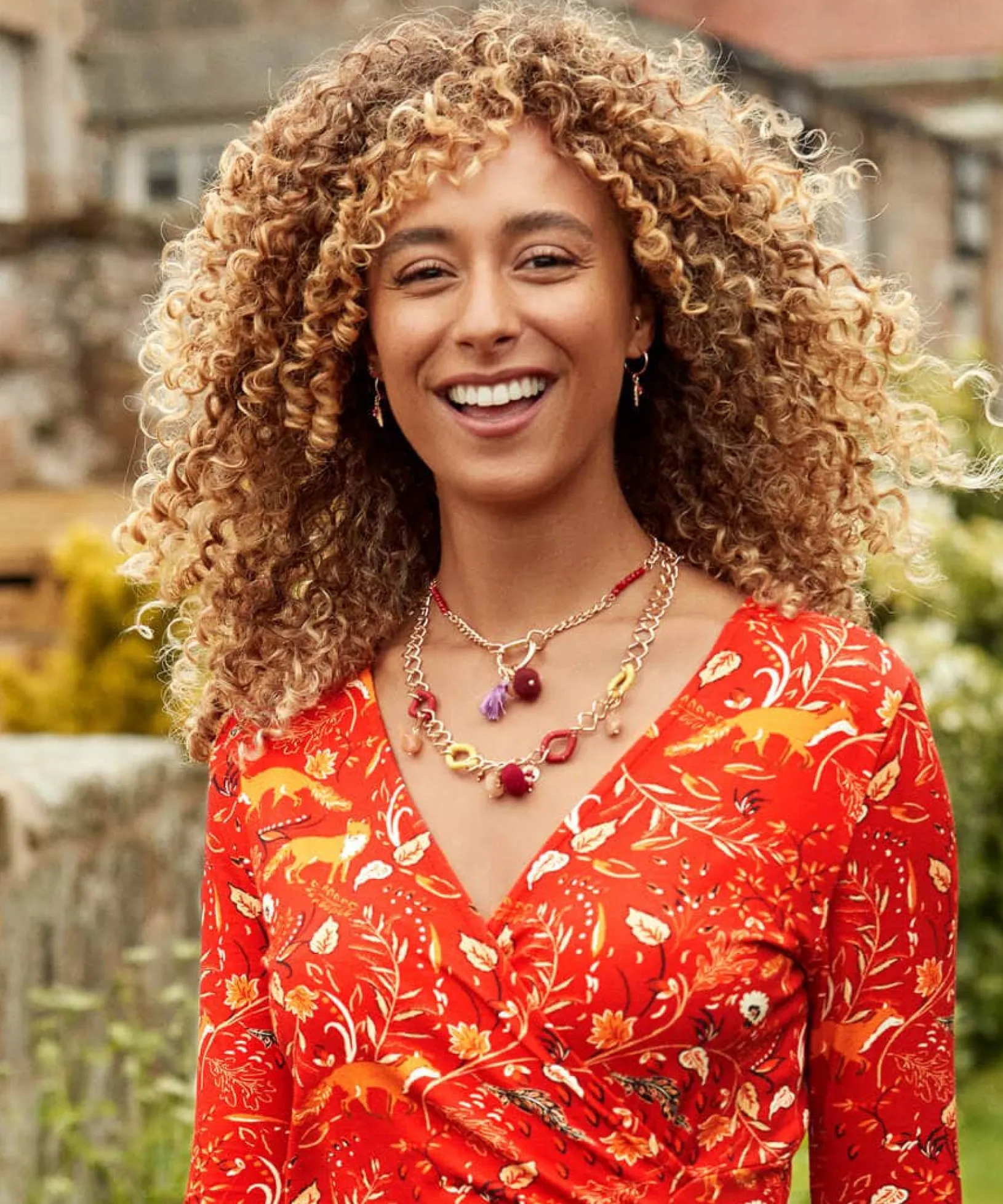 unique_boho_chain_necklac_2.webp Sale Accessories & Jewellery | Women's Joe Browns Unique Boho Chain Necklace Red Multi