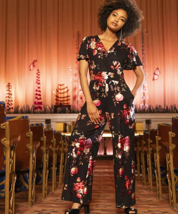 Shop Women's Collection | Jumpsuits | Jeans & Trousers | Sale Jumpsuits | Sale Jeans & Trousers | Top Picks | Women's | Women's | Women's | Women's Joe Browns Veleta Velour Jumpsuit Black