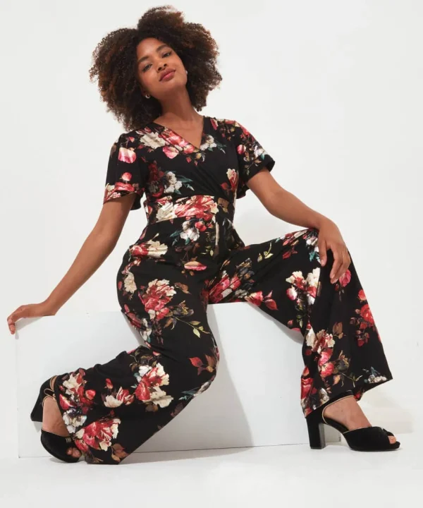 Shop Women's Collection | Jumpsuits | Jeans & Trousers | Sale Jumpsuits | Sale Jeans & Trousers | Top Picks | Women's | Women's | Women's | Women's Joe Browns Veleta Velour Jumpsuit Black