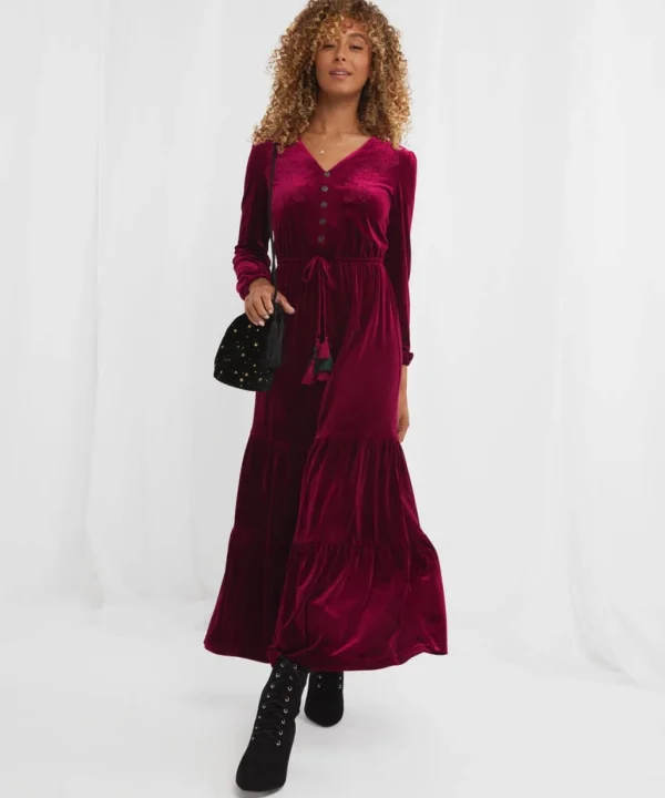 Shop Women's Collection | Vintage & Retro Dresses | Velvet & Devor茅 Dresses | Maxi Dresses | Party Dresses | Occasion Outfits | Dresses | Sale Dresses | Top Picks | Top Picks | Top Picks | Top Picks | Top Picks | Top Picks | Women's | Women's Joe Browns Velvet Perfection Dress Berry