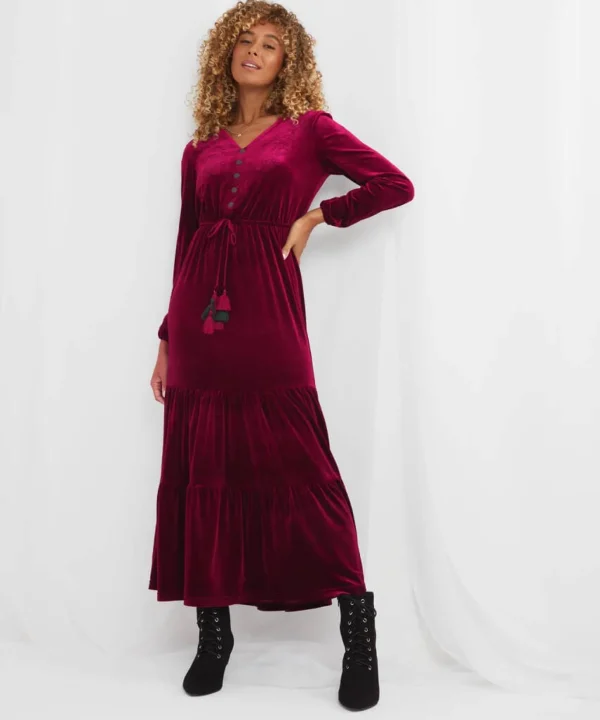 Shop Women's Collection | Vintage & Retro Dresses | Velvet & Devor茅 Dresses | Maxi Dresses | Party Dresses | Occasion Outfits | Dresses | Sale Dresses | Top Picks | Top Picks | Top Picks | Top Picks | Top Picks | Top Picks | Women's | Women's Joe Browns Velvet Perfection Dress Berry