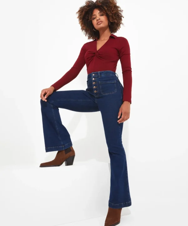 Denim Styles | Jeans & Trousers | Sale Jeans & Trousers | Women's | Women's | Women's Joe Browns Vintage Valerie Flared Jeans Indigo