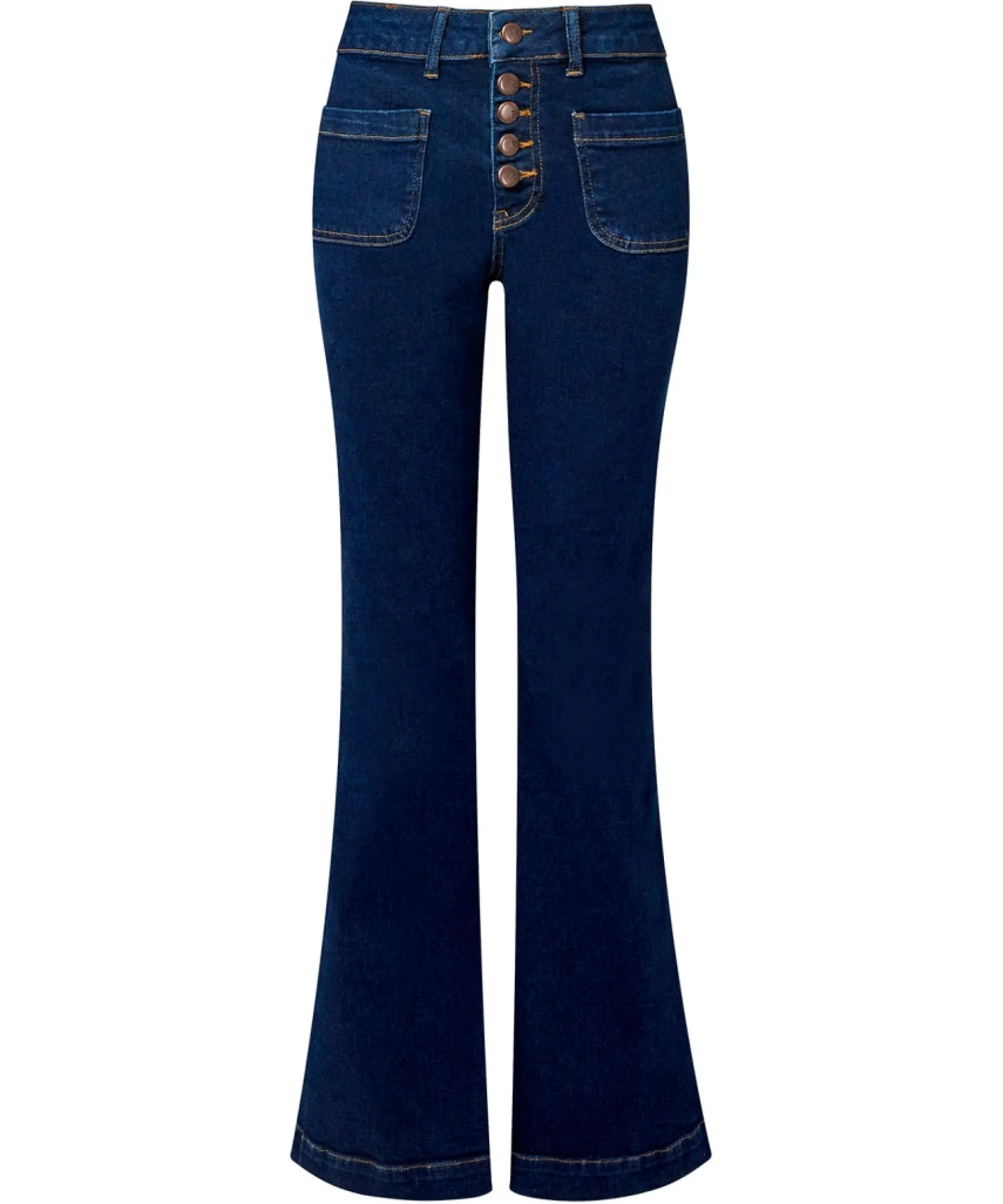 vintage_valerie_flared_je_1.webp Denim Styles | Jeans & Trousers | Sale Jeans & Trousers | Women's | Women's | Women's Joe Browns Vintage Valerie Flared Jeans Indigo