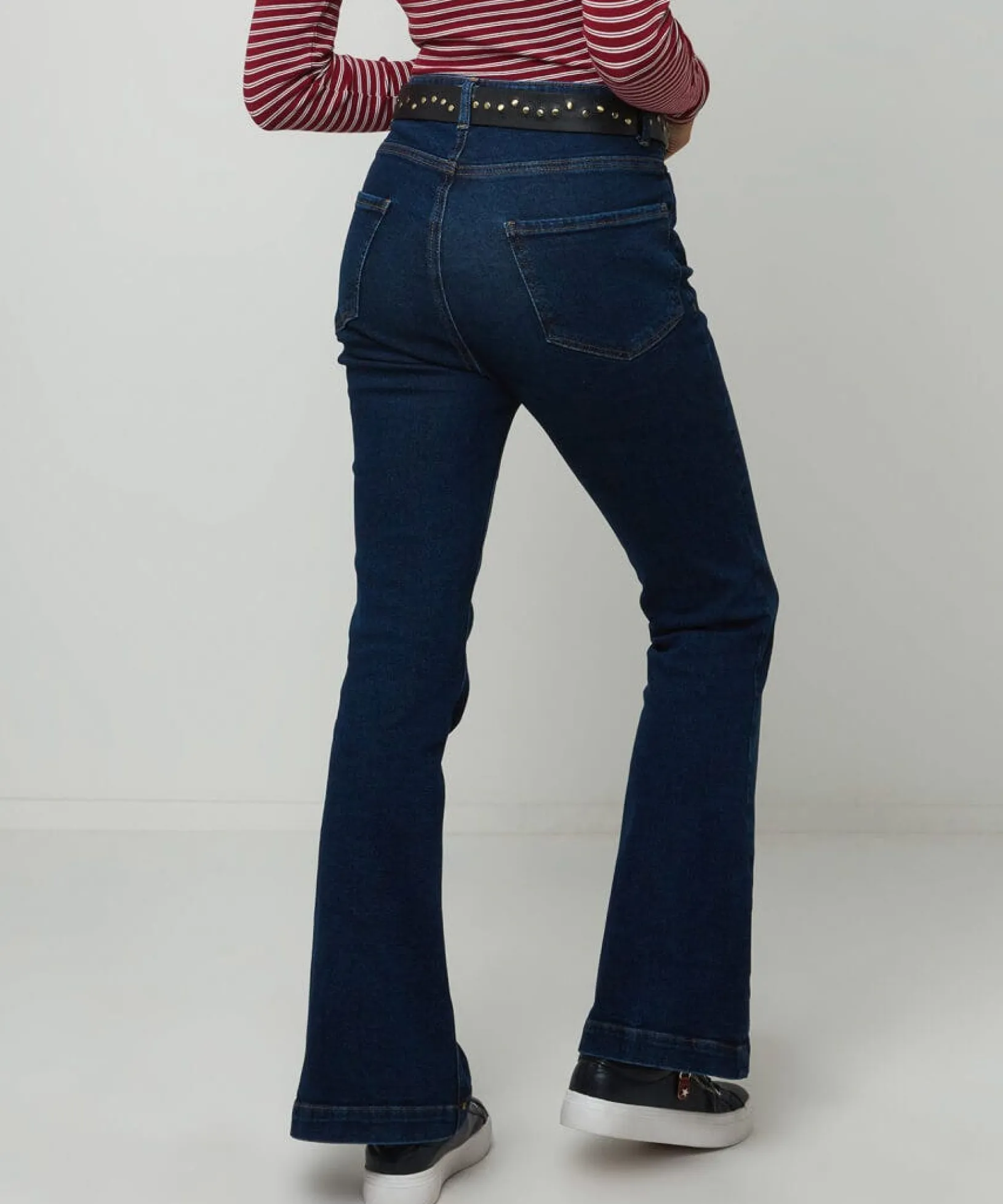 vintage_valerie_flared_je_2.webp Denim Styles | Jeans & Trousers | Sale Jeans & Trousers | Women's | Women's | Women's Joe Browns Vintage Valerie Flared Jeans Indigo
