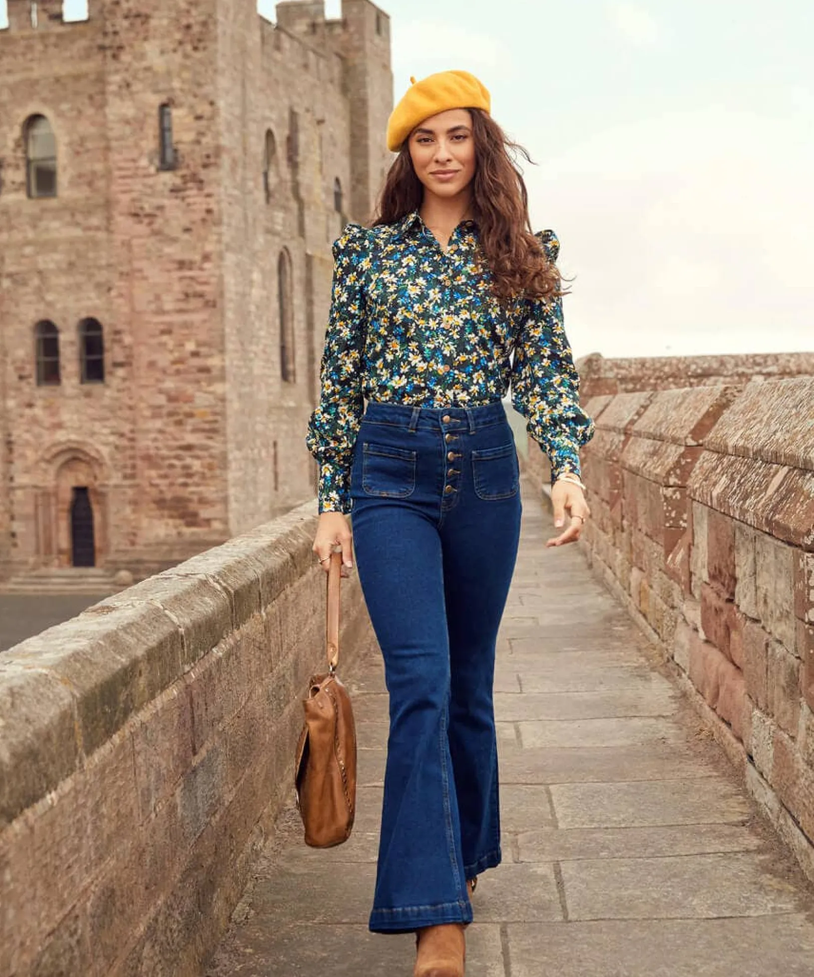 vintage_valerie_flared_je_5.webp Denim Styles | Jeans & Trousers | Sale Jeans & Trousers | Women's | Women's | Women's Joe Browns Vintage Valerie Flared Jeans Indigo