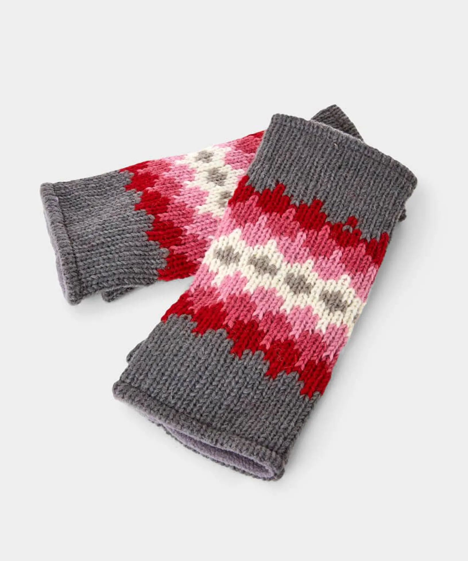 warm_and_cosy_fingerless__0.webp Gifts | Accessories & Jewellery | Sale Accessories & Jewellery | Women's | Women's | Women's Joe Browns Warm And Cosy Fingerless Mitts Pink Multi