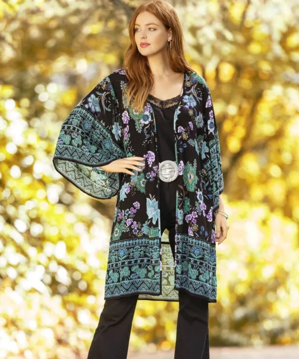 Occasion Outfits | Gifts | Tops, Tunics & Blouses | Sale Tops, Tunics & Blouses | Top Picks | Women's | Women's | Women's Joe Browns Winter Walks Kimono Black