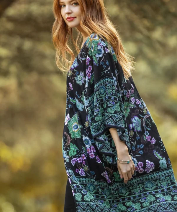 Occasion Outfits | Gifts | Tops, Tunics & Blouses | Sale Tops, Tunics & Blouses | Top Picks | Women's | Women's | Women's Joe Browns Winter Walks Kimono Black