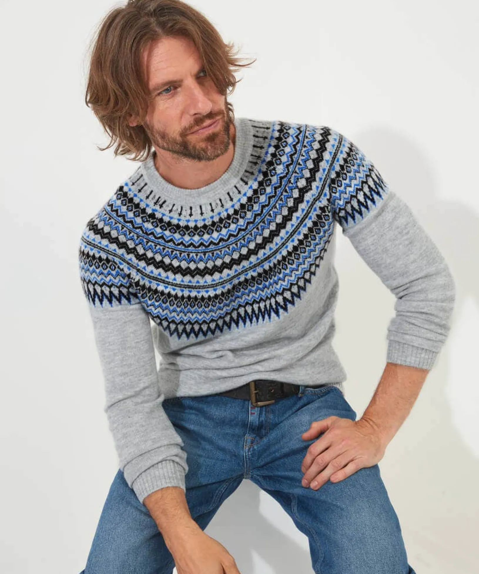 winter_weekends_knit_2.webp Shop Men's Collection | Knitwear & Jumpers | Gifts | Sale Knitwear & Jumpers | Top Picks | Men,s | Men,s | Men,s Joe Browns Winter Weekends Knit Grey