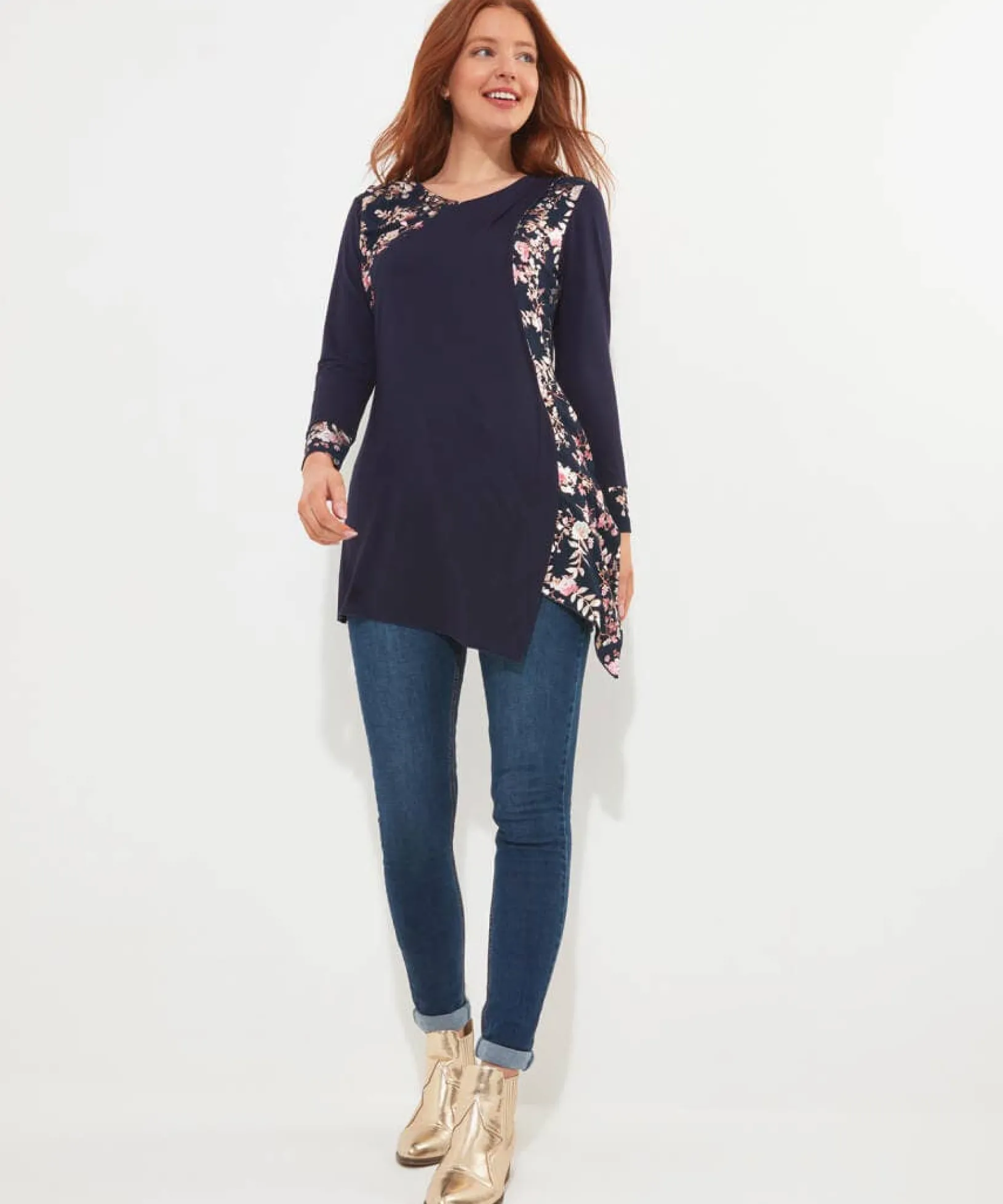 winter_wonders_tunic_2.webp Shop Women's Collection | Tops, Tunics & Blouses | Sale Tops, Tunics & Blouses | Top Picks | Women's | Women's Joe Browns Winter Wonders Tunic Blue