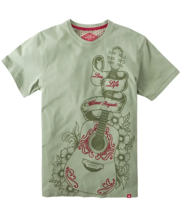 Shop Men's Collection | Graphic T-Shirts | Tops & T-Shirts | Sale Tops & T-Shirts | Top Picks | Top Picks | Men，s | Men，s Joe Browns Without Regrets Tee Khaki