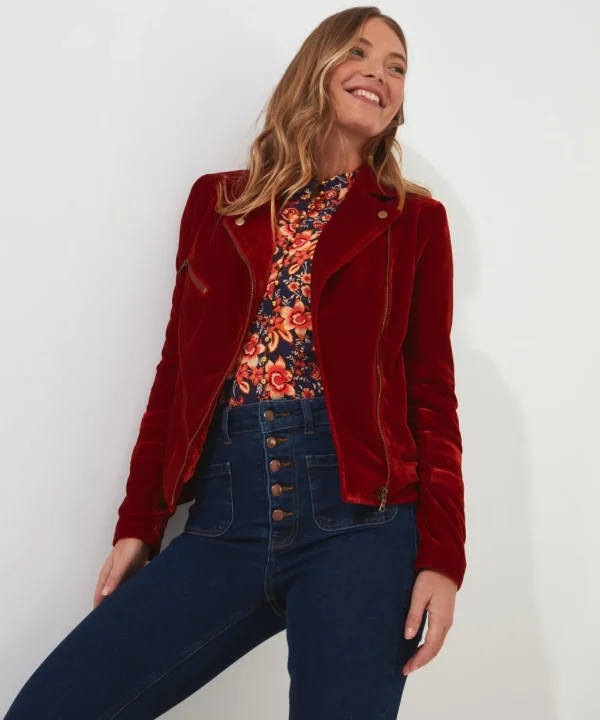 Coats & Jackets | Sale Coats & Jacket | Women's | Women's Joe Browns Wonderfully Velour Jacket Rust