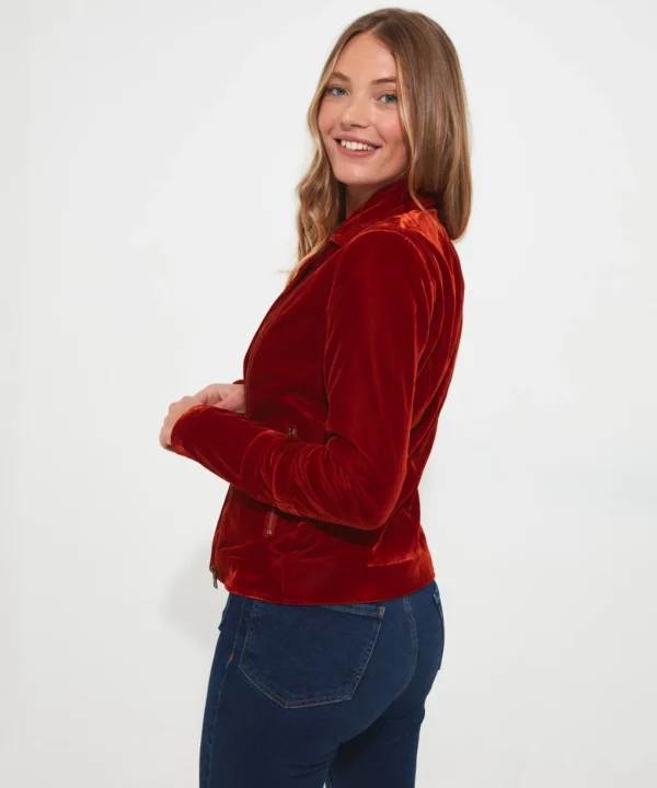 Coats & Jackets | Sale Coats & Jacket | Women's | Women's Joe Browns Wonderfully Velour Jacket Rust