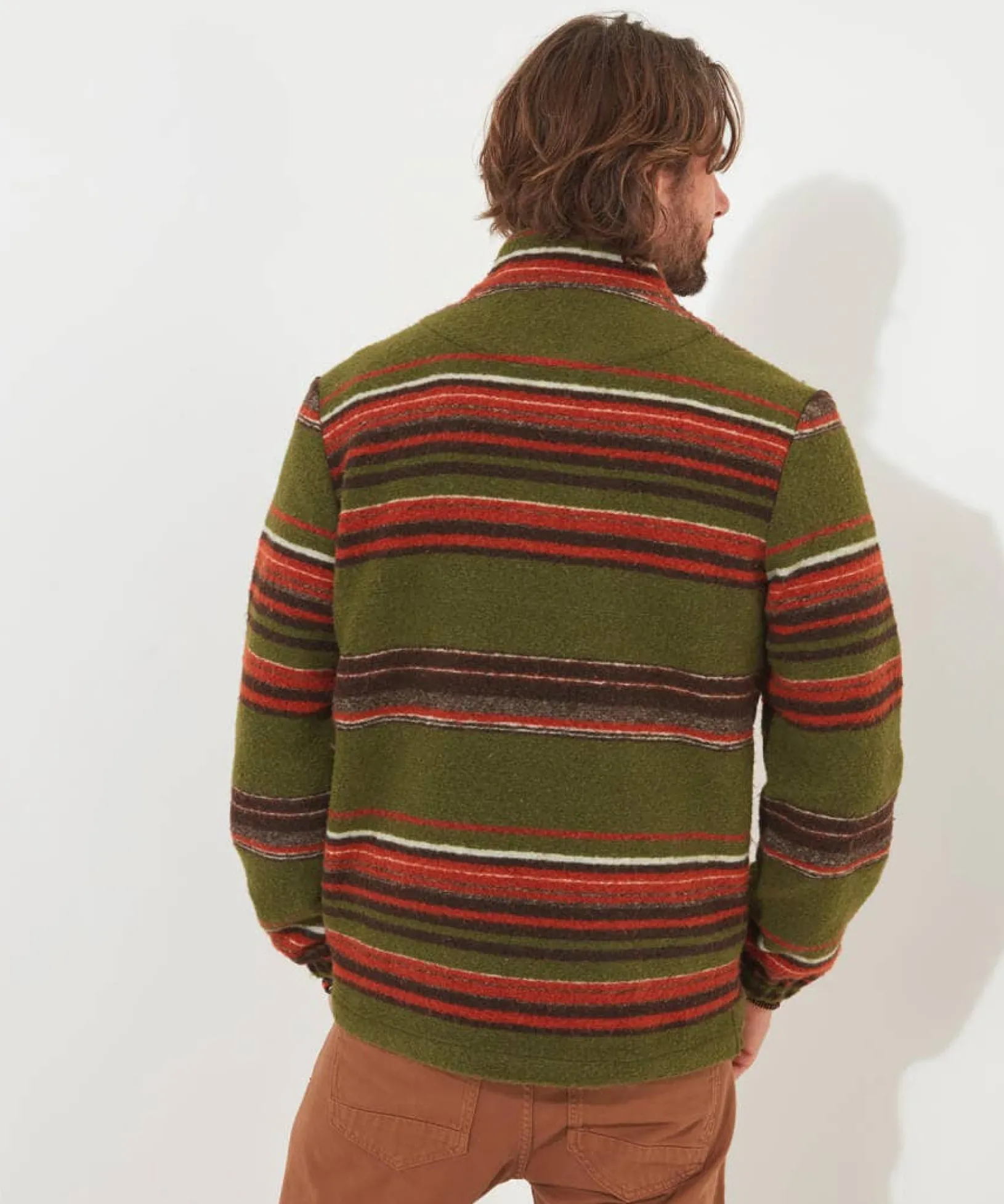 woodland_stripe_funnel_4.webp Shop Men's Collection | Hoodies & Sweatshirts | Knitwear & Jumpers | Gifts | Tops & T-Shirts | Top Picks | Men,s | Men,s | Men,s | Men,s Joe Browns Woodland Stripe Funnel Green