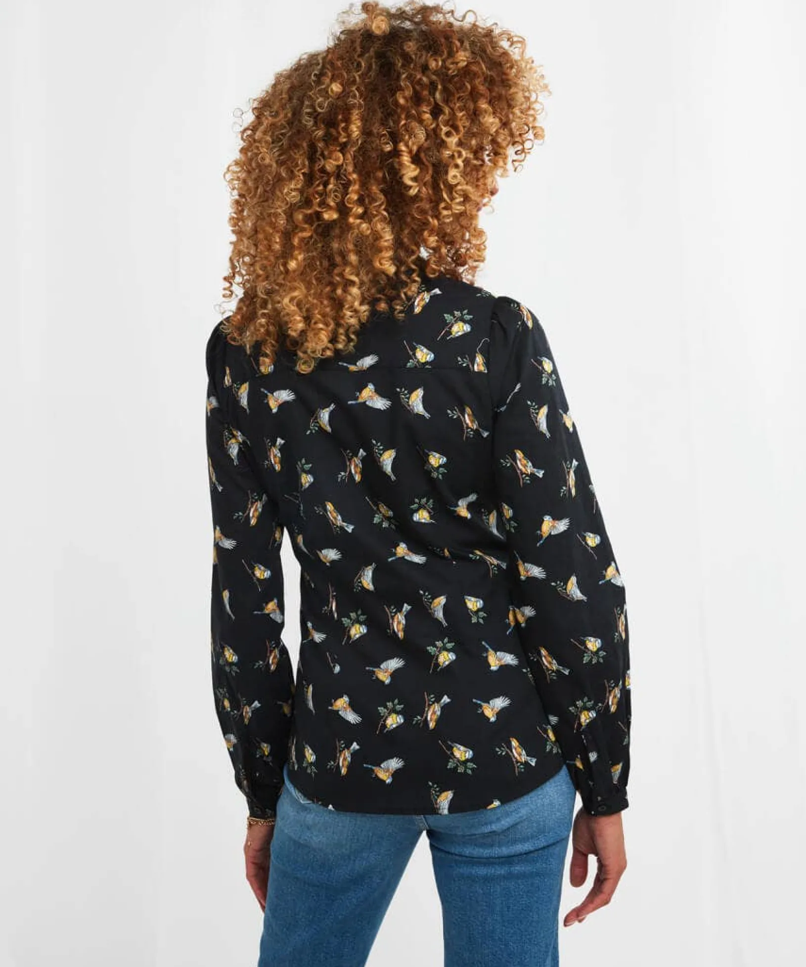 woodland_wonders_blouse_4.webp Sale Tops, Tunics & Blouses | Women's Joe Browns Woodland Wonders Blouse Black / White