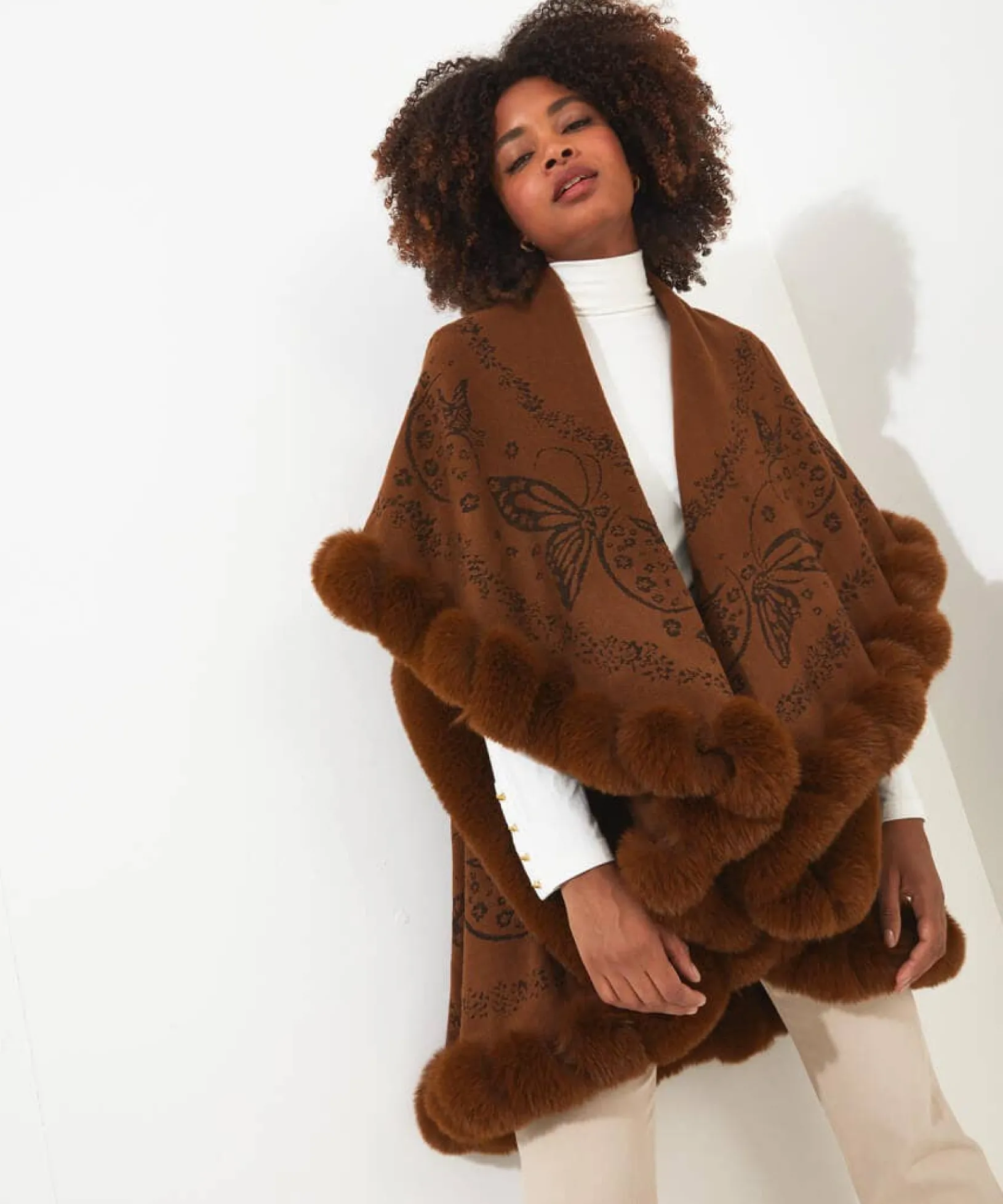 wrapped_in_luxury_faux_fu_0.webp Occasion Outfits | Gifts | Cardigans & Coatigans | Accessories & Jewellery | Sale Accessories & Jewellery | Top Picks | Women's | Top Picks | Women's | Women's Joe Browns Wrapped In Luxury Faux Fur Wrap Caramel