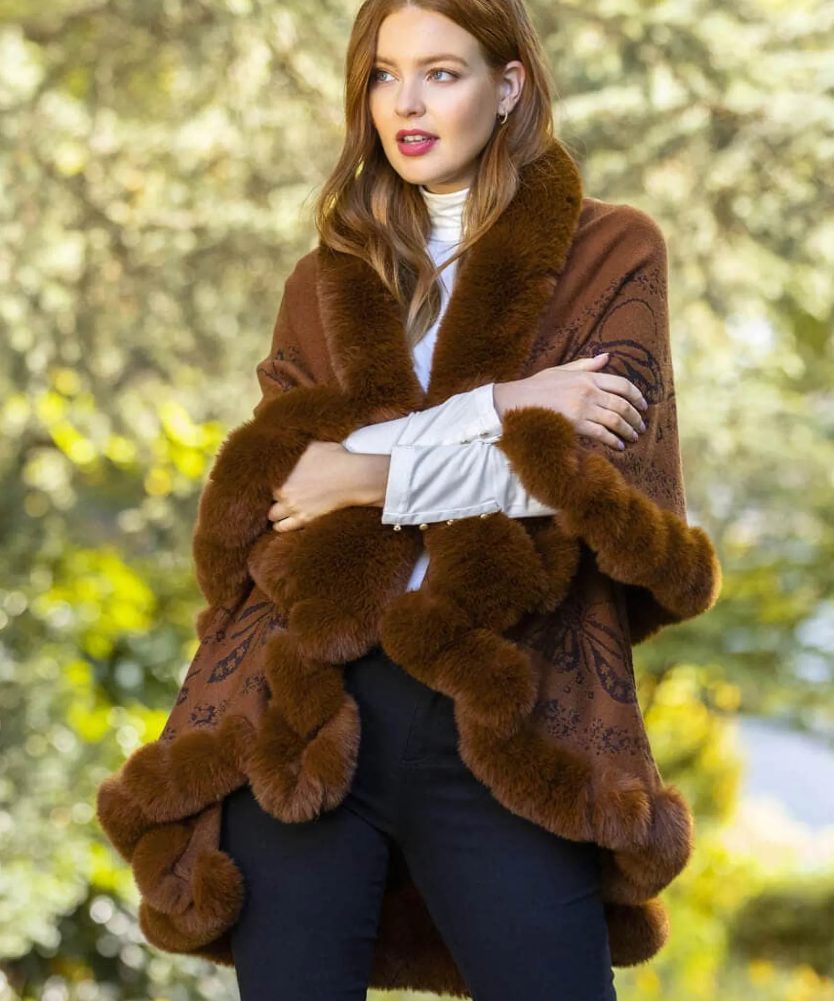 wrapped_in_luxury_faux_fu_2.webp Occasion Outfits | Gifts | Cardigans & Coatigans | Accessories & Jewellery | Sale Accessories & Jewellery | Top Picks | Women's | Top Picks | Women's | Women's Joe Browns Wrapped In Luxury Faux Fur Wrap Caramel