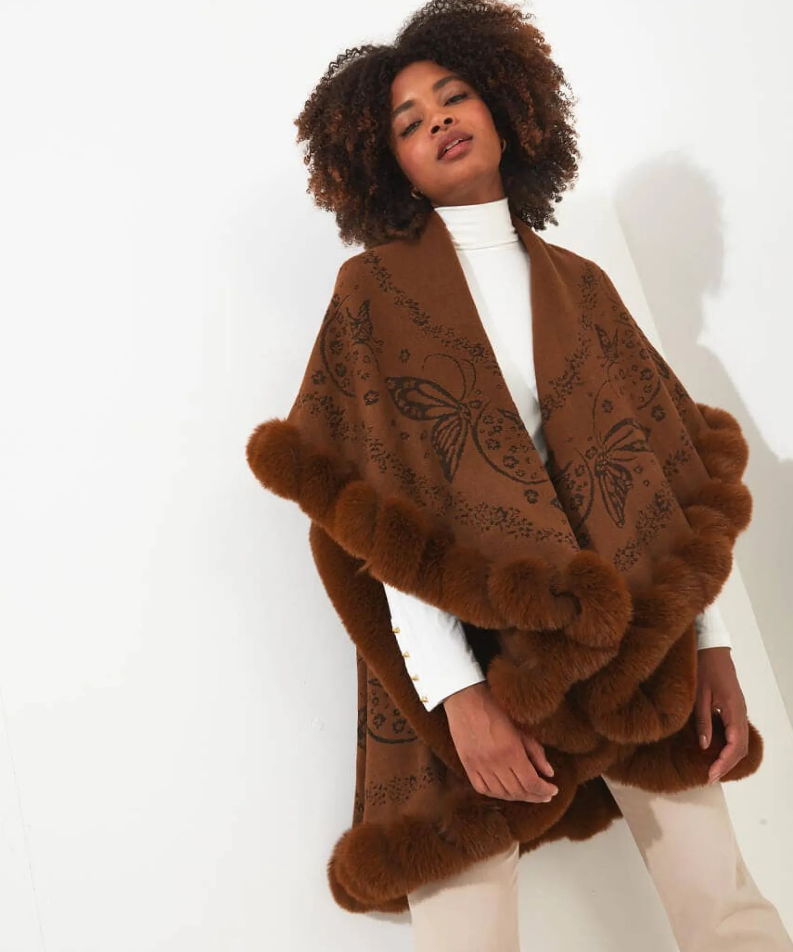 wrapped_in_luxury_faux_fu_5.webp Occasion Outfits | Gifts | Cardigans & Coatigans | Accessories & Jewellery | Sale Accessories & Jewellery | Top Picks | Women's | Top Picks | Women's | Women's Joe Browns Wrapped In Luxury Faux Fur Wrap Caramel