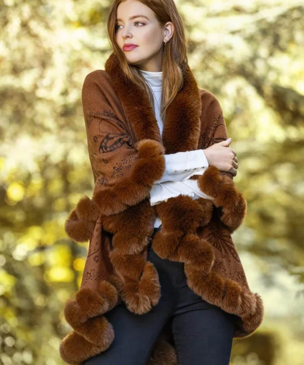 Occasion Outfits | Gifts | Cardigans & Coatigans | Accessories & Jewellery | Sale Accessories & Jewellery | Top Picks | Women's | Top Picks | Women's | Women's Joe Browns Wrapped In Luxury Faux Fur Wrap Caramel