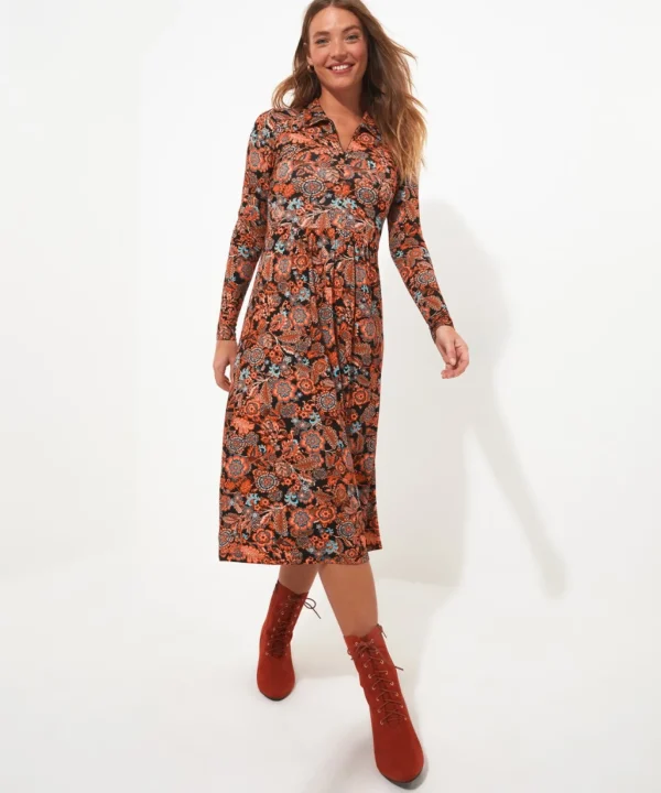 Shop Women's Collection | Dresses | Sale Dresses | Top Picks | Women's | Women's Joe Browns Zip Front Jersey Dress Multi